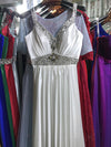 Women Sleeveless Sexy A-Line Elegant Wedding Party Formal Gowns Long Evening Dress