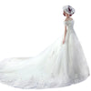 Wedding Dress Bride One-shoulder Trailing French Veil Hepburn Female