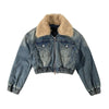 Women's All-match Quilted Denim Top