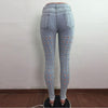 Skinny Ripped Holes Denim Pants Chic Jeans